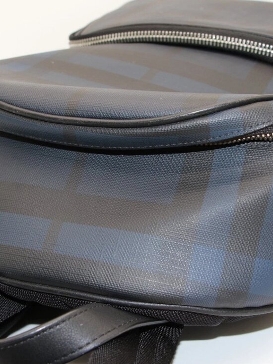 Burberry Men\'s Rocco Check Backpack - Navy Blue main image 15